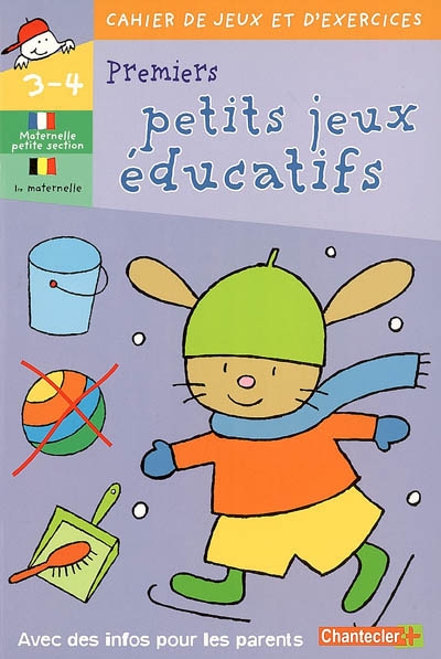 Premiers petits jeux éducatifs maternelle petite section, 1re maternelle, 2-4 ans