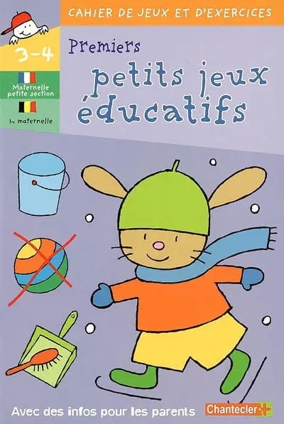 Premiers petits jeux éducatifs maternelle petite section, 1re maternelle, 2-4 ans