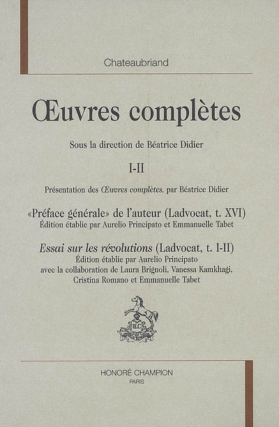 Oeuvres complètes. Vol. 1-2