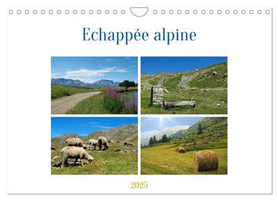 Echappée alpine (Calendrier mural 2025 DIN A4 vertical), CALVENDO calendrier mensuel : Echappée dans les Alpes du sud