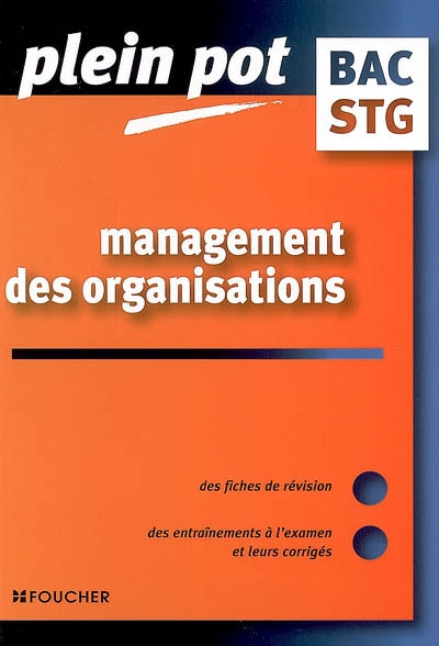 Management des organisations bac STG