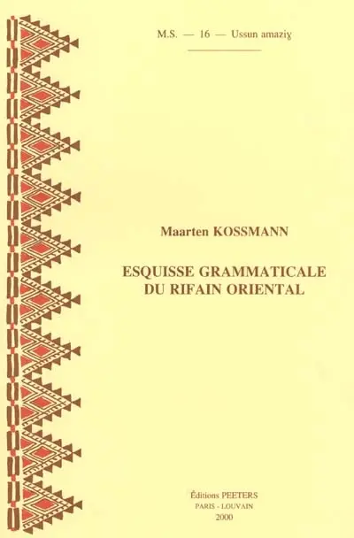 Esquisse grammaticale du rifain oriental