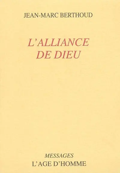 L'alliance de Dieu