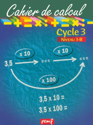 Cahier de calcul, cycle 3, niveau 3B