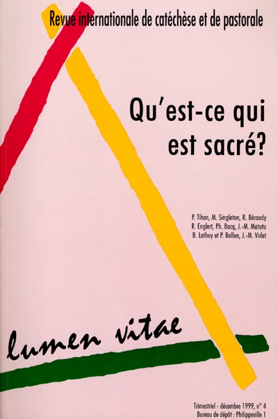 Lumen vitae, n° 4 (1999)....