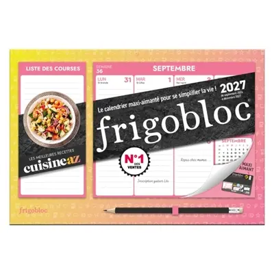 Mini Frigobloc Hebdomadaire Cuisine AZ 2027 : Calendrier familial (de sept. 2026 à déc. 2027) Mini Frigobloc Hebdomadaire Cuisine AZ 2027 : Calendrier familial (de sept. 2026 à déc. 2027)