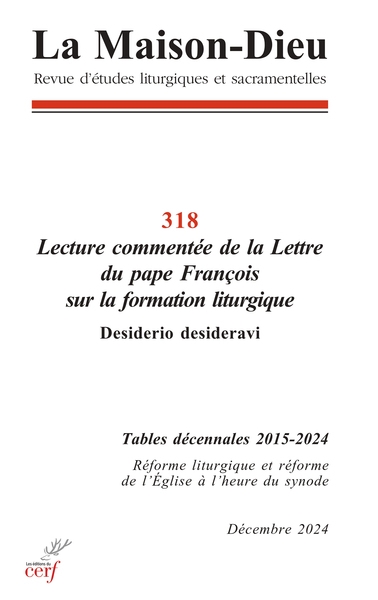 Maison Dieu (La), n° 318....