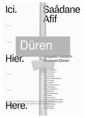 Saâdane Afif Ici. / Là-bas.