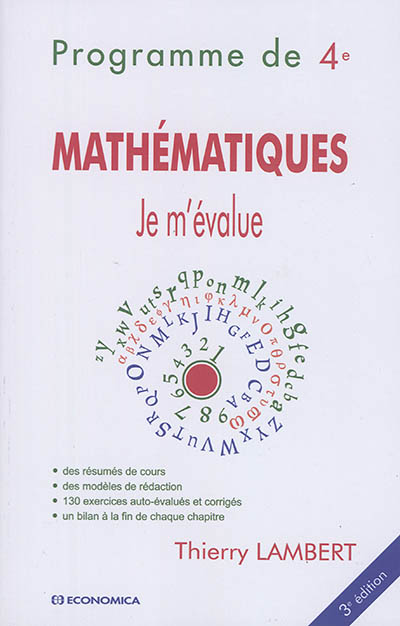 Mathématiques : programme de 4e