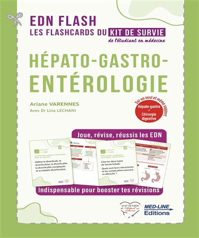Hépato-gastro-entérologie : les flashcards du kit de survie de l'étudiant en médecine : hépato-gastro + chirurgie digestive sur un seul et même support