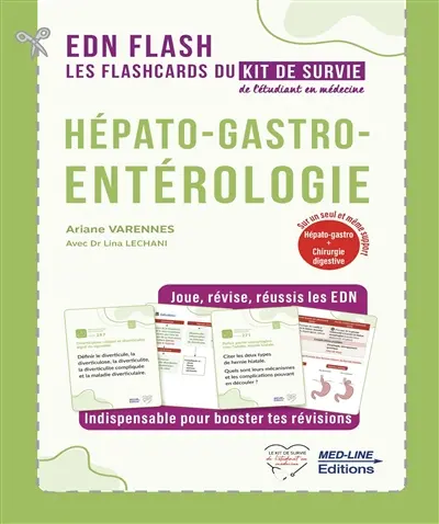 Hépato-gastro-entérologie : les flashcards du kit de survie de l'étudiant en médecine : hépat-gastro + chirurgie digestive sur un seul et même support Hépato-gastro-entérologie : les flashcards du kit de survie de l'étudiant en médecine : hépat-gastro + chirurgie digestive sur un seul et même support