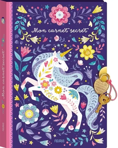 Mon carnet secret : licorne scintillante