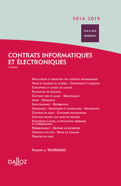 Contrats informatiques et électroniques : 2014-2015