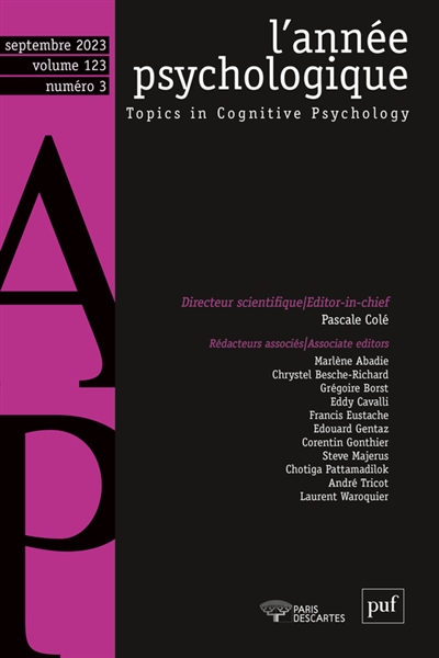 Année psychologique (L'),...