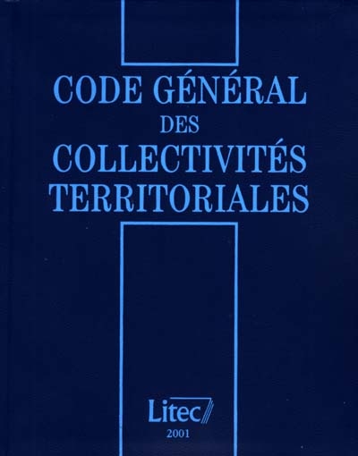 Code général des collectivités territoriales 2001