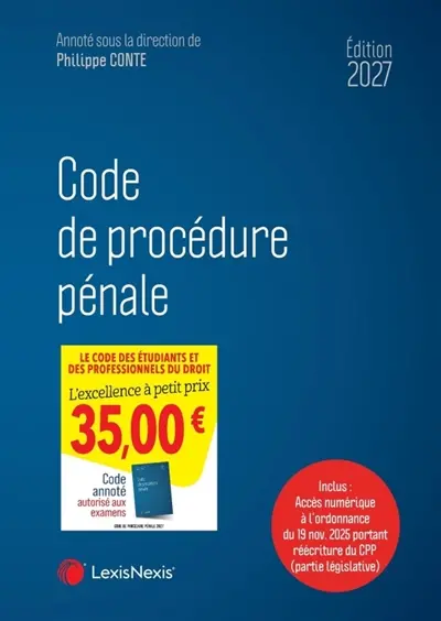 Code de procédure pénale 2027