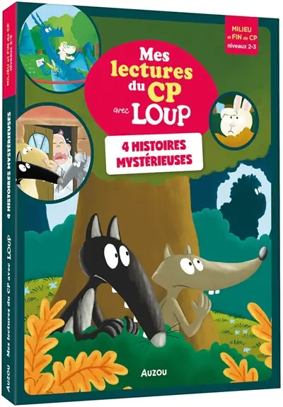 4 histoires mystérieuses : mes lectures du CP avec Loup : milieu et fin de CP, niveau 2-3