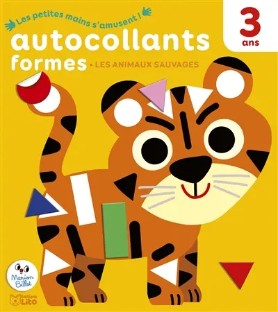 Les animaux sauvages : autocollants formes