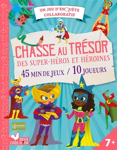 Chasse au trésor des super-héros et héroïnes : 45 min de jeux-10 joueurs