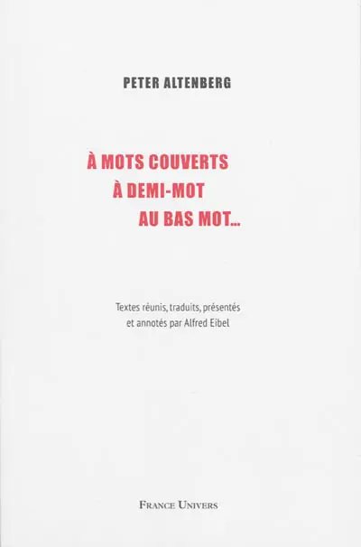A mots couverts, à demi-mot, au bas mot...