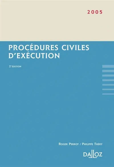 Les procédures civiles d'exécution