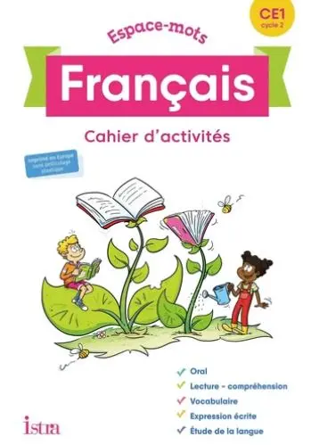 Espaces-mots français CE1, cycle 2 : livre unique