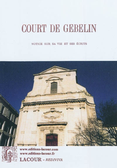 Court de Gebelin : notice...