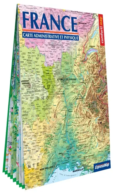 France : carte physique et administrative