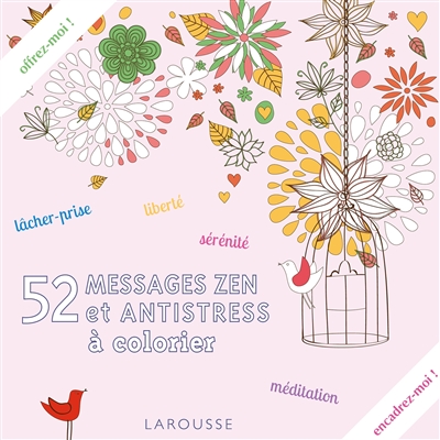 52 messages zen et antistress à colorier