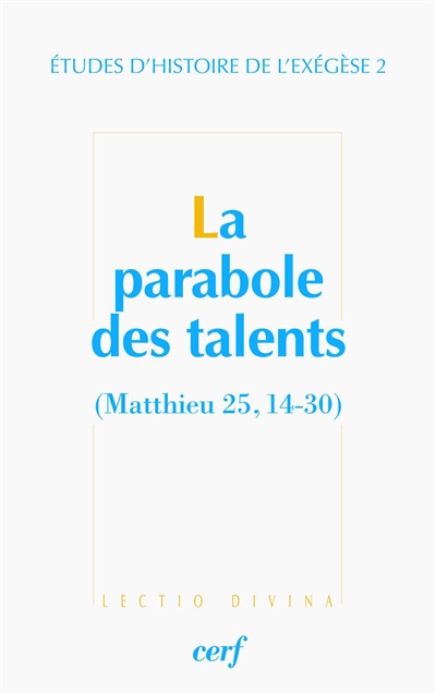 La parabole des talents (Matthieu 25, 14-30)