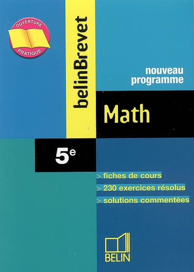 Math 5e : nouveau programme