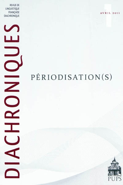Diachroniques, n° 1. Périodisation(s)
