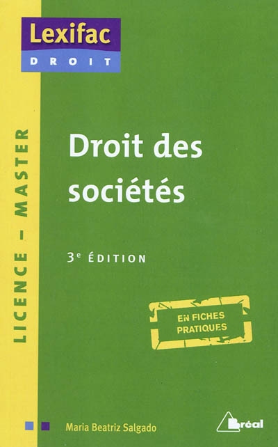 Droit des sociétés : licence, master