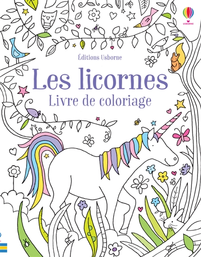 Les licornes : livre de coloriage