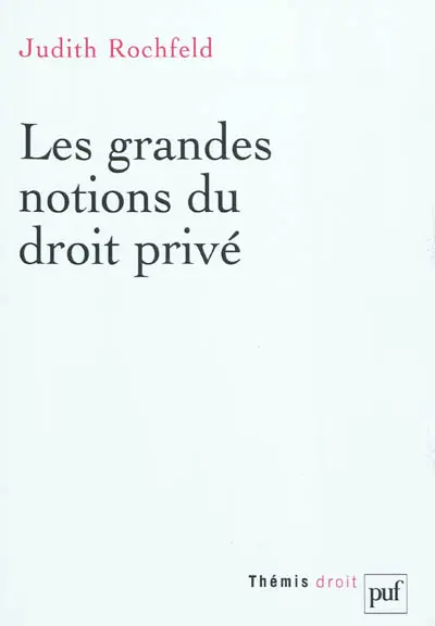 Les grandes notions du droit privé