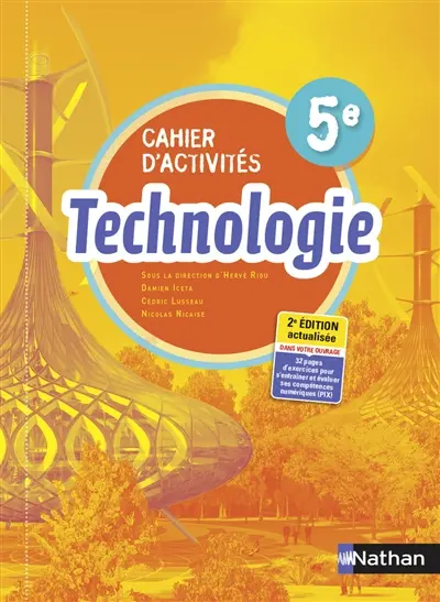 Technologie 5e : cahier d'activités : programme 2016