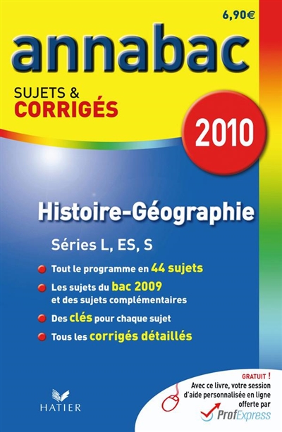 Histoire, géographie L, ES, S