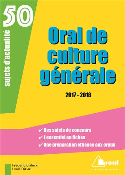 Oral de culture générale :...