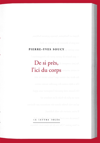 De si près, l'ici du corps
