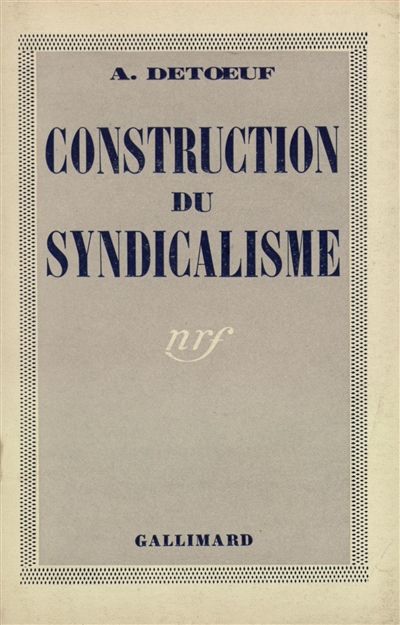 Construction du syndicalisme