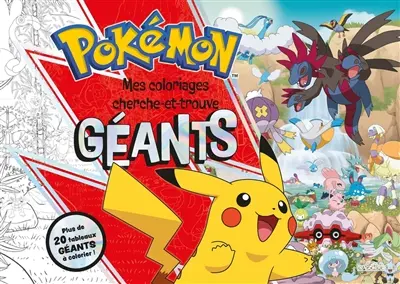 Pokémon : Mes coloriages cherche-et-trouve géants