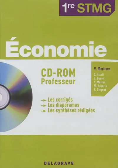 Economie 1re STMG : CD-ROM professeur