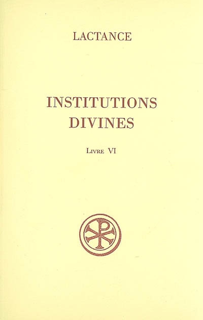 Institutions divines. Vol. 6