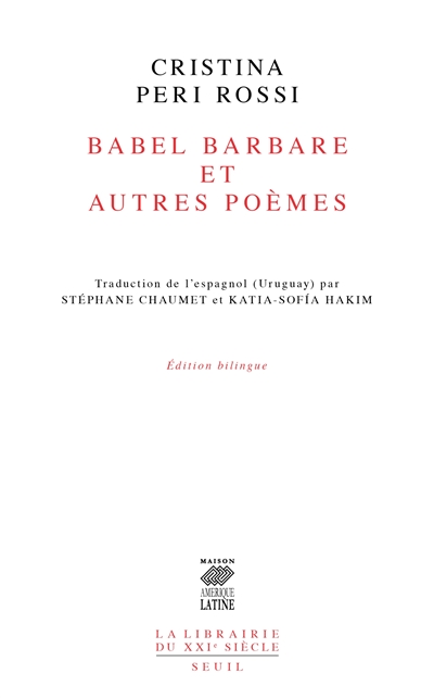 Babel barbare : et autres poèmes