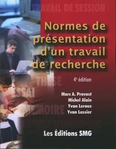 Normes de présentation d'un travail de recherche