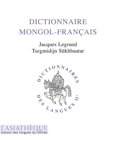 Dictionnaire mongol-français