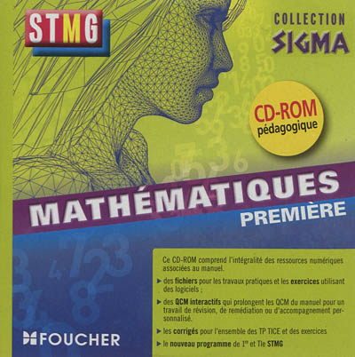 Mathématiques, Première STMG : CD-ROM pédagogique