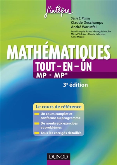 Mathématiques tout-en-un MP-MP* : le cours de référence
