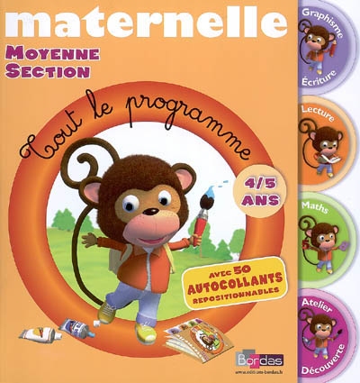 Maternelle, moyenne section : 4-5 ans