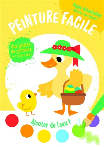 Peinture facile : le poussin et le canard